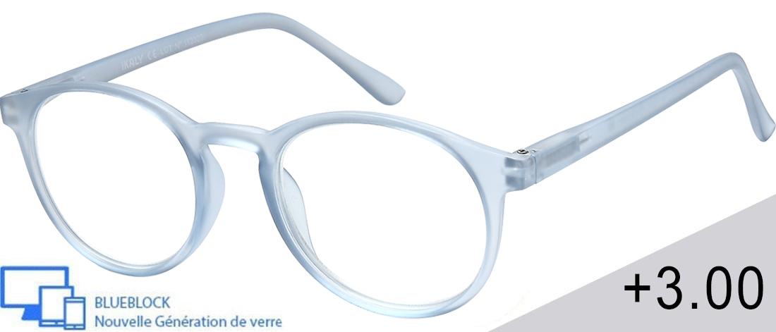 Lunette loupe de lecture Blueblock  Mixte - MI_C4_300 - Plastique (CP/TR90) - Anti-lumière bleue - Optique pré-monté Blueblock -