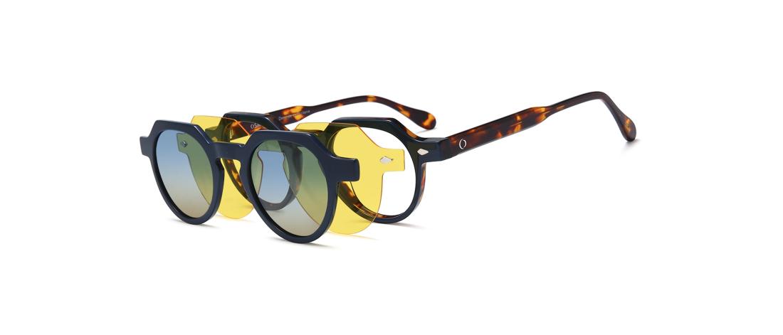 Lunette de vue Polar Clip  Homme - Acétate + Clip magnétique solaire polarisé - OCP628_C2 - OSMOSE - Octika