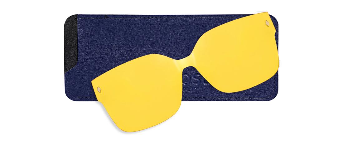 Clip magnétique jaune  Femme - Conduite de nuit - Ultem - OCP632_CLIP_DRIVE - OSMOSE - Octika