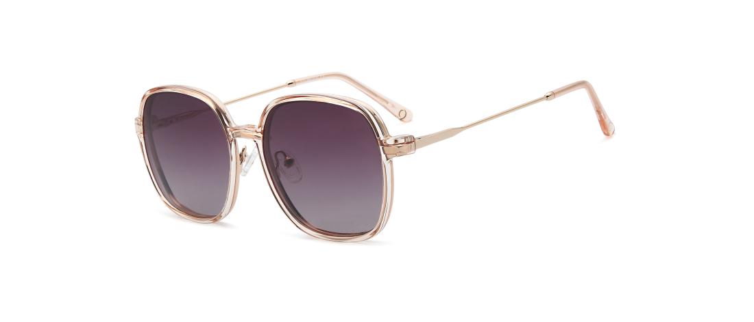 Lunette de vue OSMOSE Polar Double Clip métal   Femme - Métal + Clip magnétique solaire polarisée + Clip de conduite de nuit - O