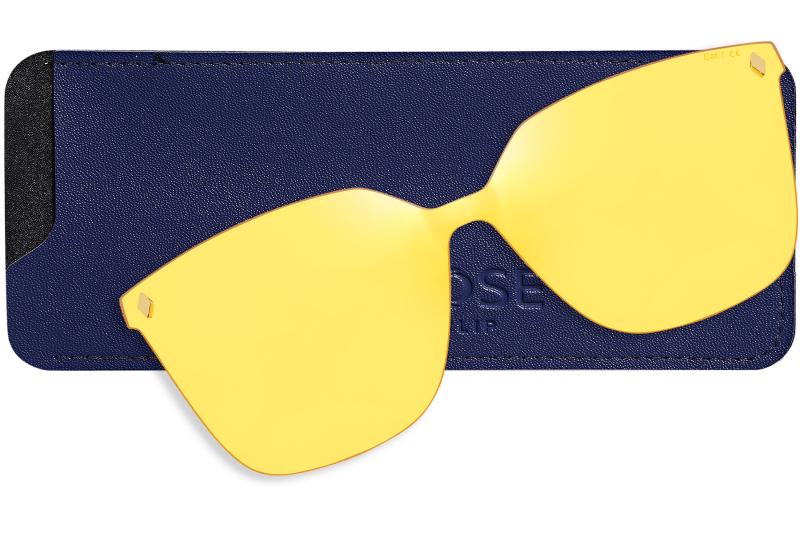 Clip magnétique jaune  Femme - Conduite de nuit - Ultem - OCP697_CLIP_DRIVE - OSMOSE - Octika