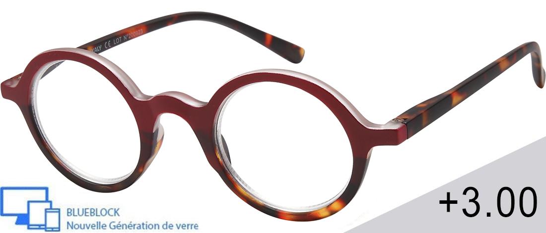  Women's Reading Glasses - LI_C1_300 - injected plastic (CP/TR90) - Anti-blue light -  blueblock pre-mounted reading Optics - IK