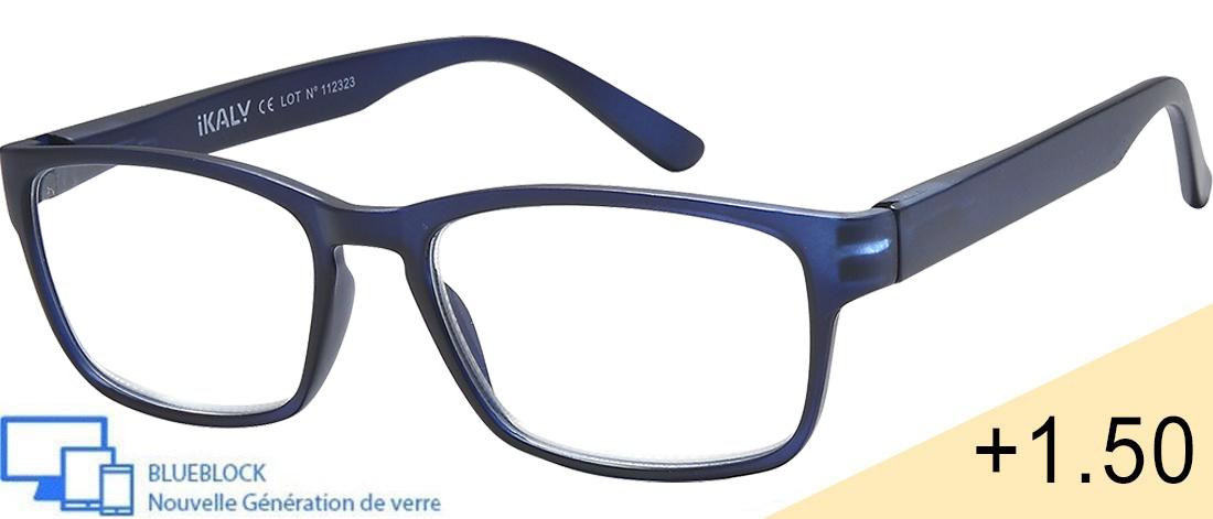  Men's Reading Glasses - AU_C3_150 - injected plastic (CP/TR90) - Anti-blue light -  blueblock pre-mounted reading Optics - IKAL