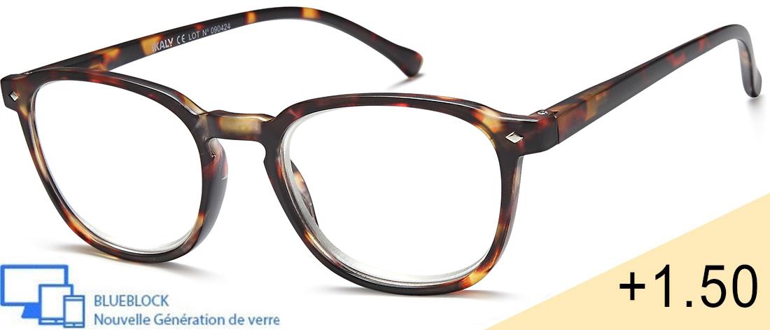  Men's Reading Glasses - RA_C1_150 - injected plastic (CP/TR90) - Anti-blue light -  blueblock pre-mounted reading Optics - IKAL