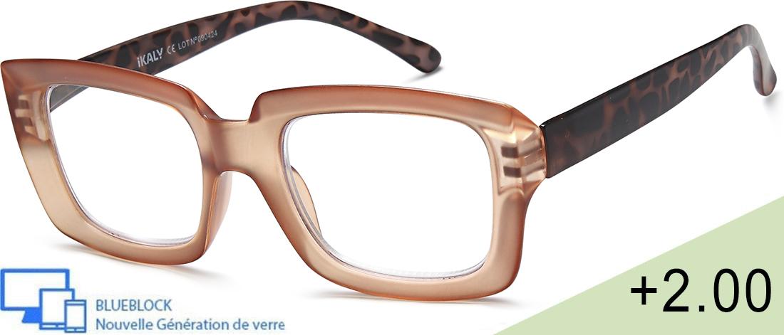  Women's Reading Glasses - SE_C1_200 - injected plastic (CP/TR90) - Anti-blue light -  blueblock pre-mounted reading Optics - IK