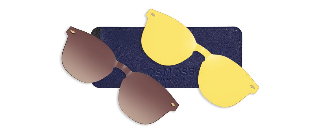 Polar Clip eyewear  Unisex - Acetate + Polarized solar magnetic clip - OCP575_C4 - OSMOSE - Octika