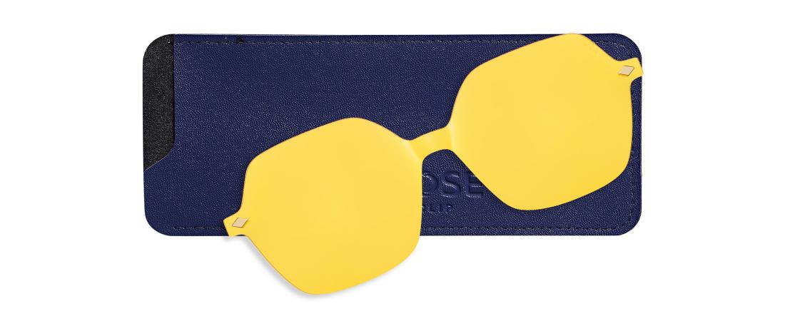 Yellow Magnetic Clip OCP623_CLIP_DRIVE- Night Driving - Ultem - Octika