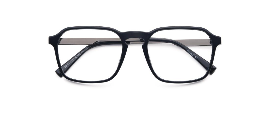 Montura Optica  Hombre - Negro y pistola - OP423_C1 - Ikaly - Octika