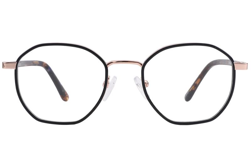 OS893_C1 - Occhiali da Vista  Donna - metallo - Oro rosa e blu navy