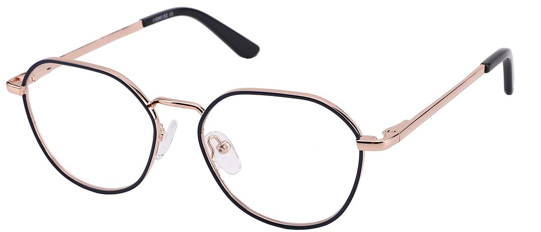 OS869_C3 - Occhiali da Vista  Donna - metallo - Oro rosa / Blu navy