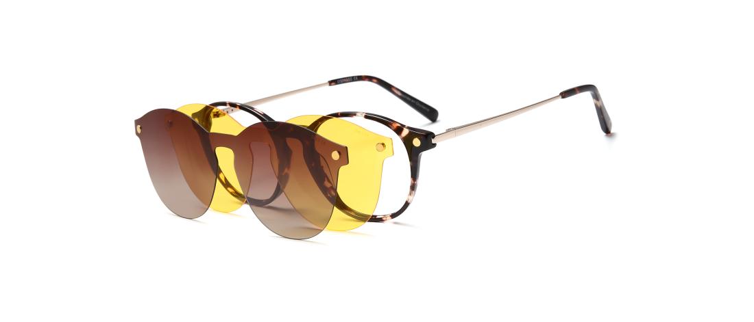 Occhiali da vista Polar Clip  Donna - Acetato + Clip magnetica da sole polarizzata - OCP561_C2 - OSMOSE - Octika