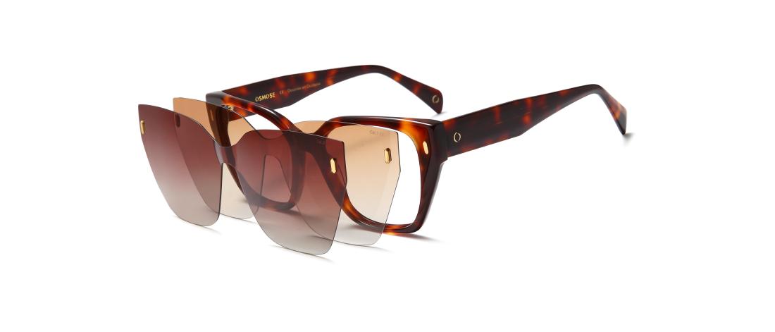 Occhiali da vista Polar Clip  Donna - Acetato + Clip magnetica da sole polarizzata - OCP609_C2 - OSMOSE - Octika