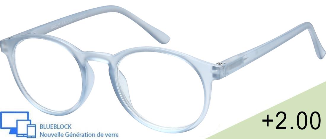 Óculos lupa de leitura Blueblock  Unissexo - MI_C4_200 - Plástico (CP/TR90) - Anti-luz azul - Ótica pré-montada Blueblock - IKAL