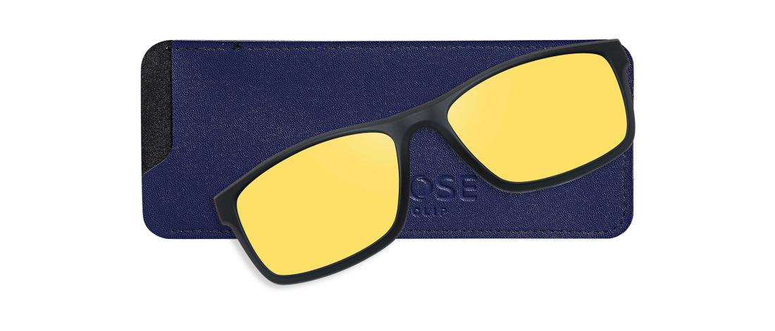 Clip magnético amarelo fotocromático  Homem - Condução noturna - Ultem - OCP587_C4_CLIP_DRIVE - OSMOSE - Octika
