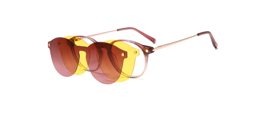 Óculos graduados Polar Clip  Mulher - Acetato + Clip solar magnético polarizado - OCP561_C1 - OSMOSE - Octika