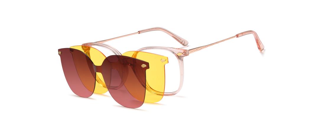 Óculos graduados Polar Clip  Mulher - Acetato + Clip solar magnético polarizado - OCP562_C1 - OSMOSE - Octika
